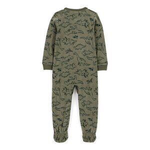 Carters 2 way zipper Dinosaur Fleece Footie Pajama in 12m or 18m NWT